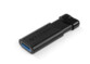Clé USB 3.0 rétractable Pinstripe Noir - 128 Go