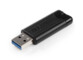 Clé USB 3.0 rétractable Pinstripe Noir - 128 Go