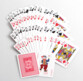 Coffret 2 jeux de 52 cartes à jouer - Motif 4 Enseignes