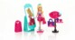 Figurine Barbie experte en tendance avec sacs à main, miroir, présentoir et accessoires de mode