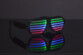 lunettes grilles lumineuses LED avec detecteur de son musique ou voix et effets Thumbs up