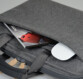 sacoche bandoulière pour macbook pro avec poche pour accessoires port torino