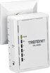 Kit de 2 adaptateurs CPL 500 Mbps Trendnet ''TPL-405E'' - 4 ports