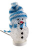 décoration lumineuse LED multicolore bonhomme de neige en maille laine alimentation USB goobay