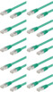 10 câbles RJ45 vert cat5e F/UTP - 3m