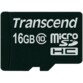 Carte Micro SDHC Class 10 Transcend - 16 Go