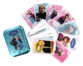 pack de cartes à collectionner reine des reines avec cartes paillettes brillantes jeux