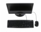 Mise en situation du clavier Azerty avec un écran de PC et une souris
