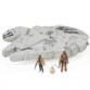 jouet star wars millenium falcon géant avec figurines chewbacca finn bb8 nerf