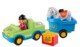 jouet bébé 1er age playmobil 1 2 3 voiture avec remorque et cheval 6958