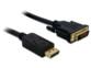 Câble DisplayPort 1.2 vers DVI 24+1 - 1 m Goobay