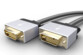 Câble DVI-D mâle-mâle doré compatible 4K - 1,5 m