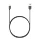 Câble USB Lightning tressé 1,2 m - Noir