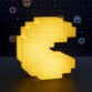 lampe déco forme pac man retro pixel lumière jaune decoration chambre geek retrogamer