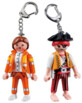 2 porte-clés Playmobil secouriste + pirate