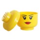 Tête de LEGO fille taille L pour ranger des objets.