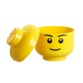 Tête de LEGO garçon taille S pour ranger des objets.