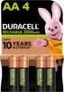 4 accumulateurs rechargeables AA 2500 mAh de la marque Duracell