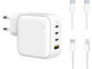 Chargeur secteur USB-C et USB-A C-Charge 100 GaN avec 2 câbles USB de la marque Novodio