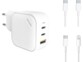 Chargeur secteur USB-C et USB-A C-Charge 100 GaN avec 2 câbles USB de la marque Novodio