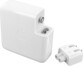 Adaptateur secteur Apple blanc carré avec fiche d'alimentation secteur type A USA retirée