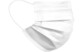 Lot de 10 masques lavables 3 plis 4 couches, blancs