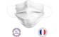 Lot de 10 masques lavables 3 plis 4 couches, blancs