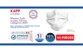 Lot de 10 masques lavables 3 plis 4 couches, blancs