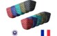 Lot de 10 masques lavables recyclables, motifs triangle