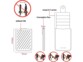 Schéma des différentes caractéristiques du portefeuille RFID 100 x 70 mm avec adhésif 3M et 5 emplacements pour cartes