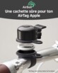 Sonnette de vélo antivol pour Apple AirTag, 22,2 mm