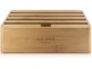 Support, organiseur et chargeur secteur pour appareil mobile en bois