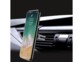 Fixation d'un smartphone Android avec support à pince sur les lamelles de la grille de ventilation intérieure d'une voiture