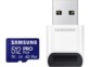 Carte MicroSD PRO Plus 512 Go avec clé adaptateur USB de la marque Samsung