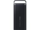 Arrière du SSD Samsung T5 EVO rectangulaire coloris noir avec anse
