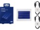 Le SSD T7 Shield est compatible avec une large gamme d'appareils, y compris les PC, Mac, smartphones Android, iOS et consoles de jeux telles que la PlayStation 5 ou la Xbox Series X, grâce à ses câbles USB-C vers USB-C et USB-C vers USB-A