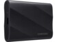Vue de biais côté gauche du disque dur SSD samsung avec port USB-C et voyant de fonctionnement