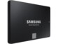 Vue de biais côté gauche du boîtier coloris noir du SSD 870 EVO SAMSUNG