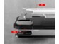 Vue explosée côté droit à l'arrière d'un smartphone Apple de l'étui antichocs bi-matériaux en TPU et PC