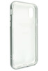 Coque semi-rigide en 2 parties pour iPhone 10 coloris transparent/argent