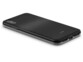 iPhone XS Max avec coque de protection à bords relevés coloris noir brossé avec ouvertures pour appareil photo, port de chargement et haut-parleurs