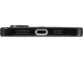Vue du dessous avec ouvertures pour port de chargement USB-C et haut-parleurs
