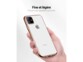 Prise en main sécurisée d'un iPhone 11 Pro Max avec étui de protection fin et léger
