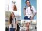 Plusieurs mises en situation de l'utilisation de la coque de protection antichoc Novodio en accessoire sur des jeunes femmes ou un porte-manteau