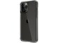 Vue de biais côté gauche d'un iPhone 13 Pro Max équipé d'une coque antibactérienne avec coins renforcés et boutons protégés