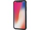 iPhone 10 avec coque de protection antichoc et écran allumé