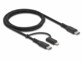 Câble 2-en-1 USB-C vers Lightning et USB-C en nylon tissé 1 m