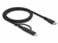 Câble 2-en-1 USB-C vers Lightning et USB-C en nylon tissé 1 m