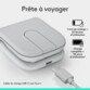 Souris sans fil pliable Mobi Fold bluetooth 4000 dpi Blanc cassé