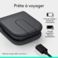 Souris sans fil pliable Mobi Fold bluetooth 4000 dpi Graphite
